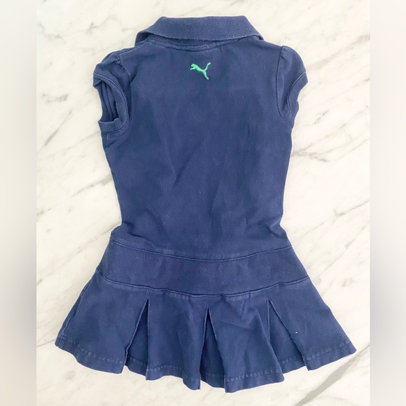 Puma Blue Girls Pleated Dress - Picture 2 of 4
